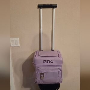 RTIC Purple Rolling Cooler Wheeled 40 Can